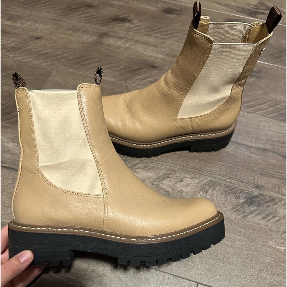 Sam Edelman Laguna Lug Sole Boot 7.5 Tan
